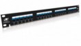 51.024 Patch Panel 24 portas Cat5e com janela articulável e ícones